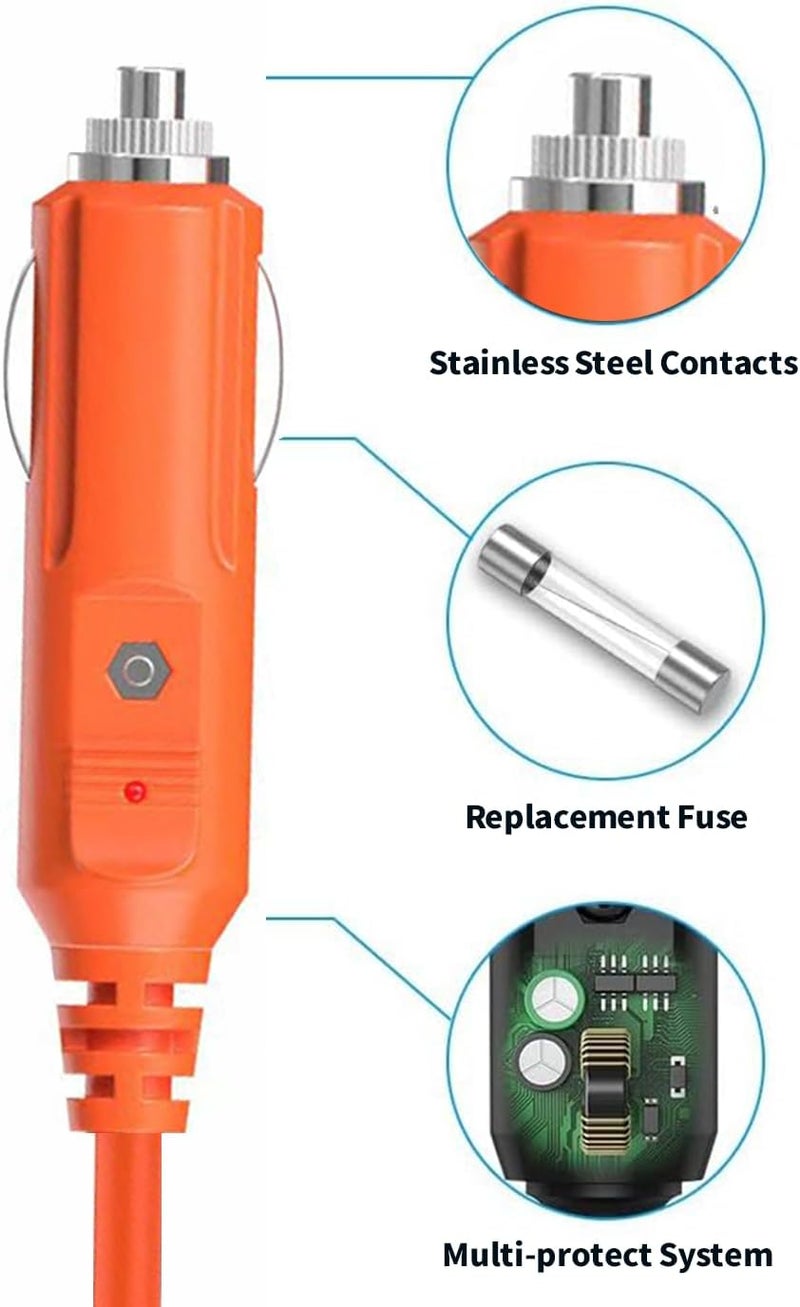 Tonton كابل تمديد شاحن سيارة موصل XT60، 14AWG 2M/6.6Ft كابل طاقة شحن سيارة DC، متوافق مع Anker SOLIX C300/C1000، EcoFlow Delta 2، Bluetti AC2A، محطة طاقة محمولة، مولد شمسي - Image 3